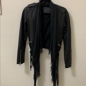 All saint leather jacket